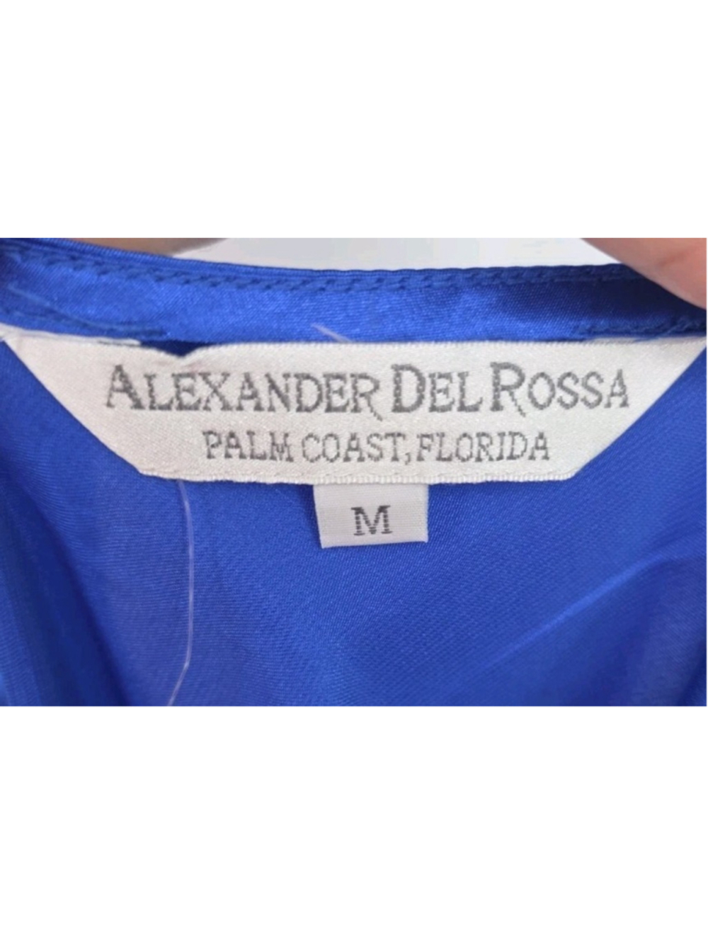 Alexander Del Rossa Dress M Vintage Satin Slip Romantic Luxury Cocktail Party - Picture 3 of 14